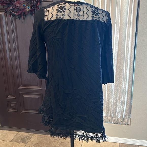 Black Lightweight Boho Witchy Lace Cover - Picture 2 of 5